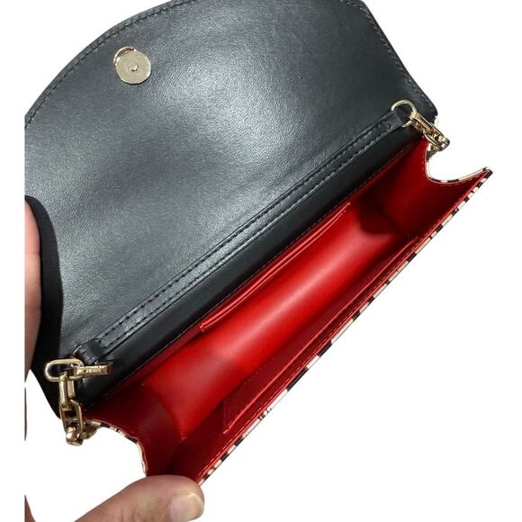 Christian Louboutin Loubi54 Gigi Leopard Satin Crepe Clutch Crossbody Bag - Picture 5 of 14